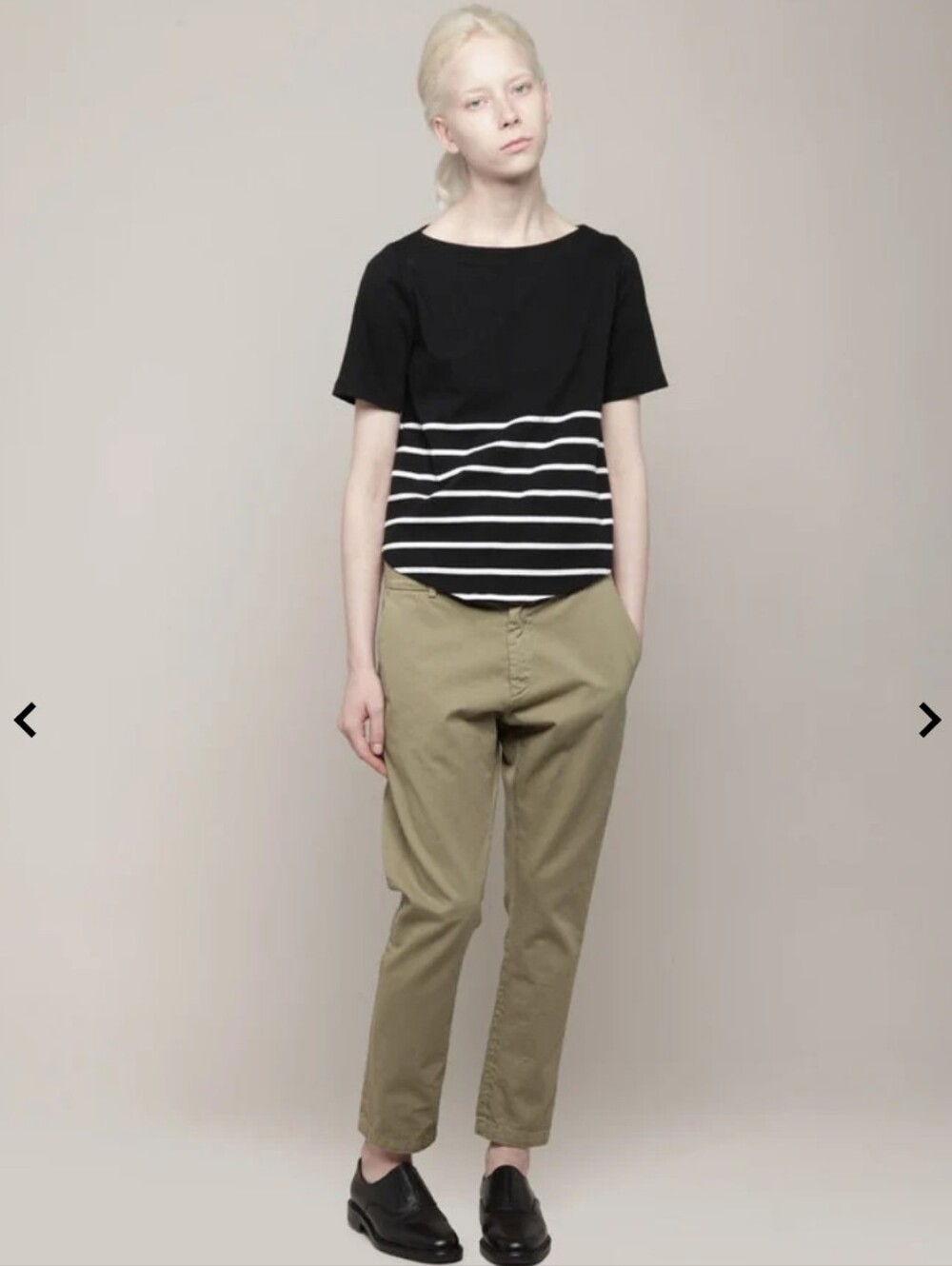 BOY by Band Of Outsiders Black White Stripe Short Sleeve Tiny Boat Top